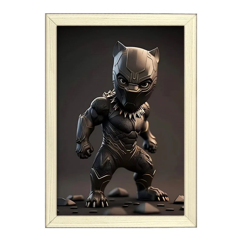 تابلو خندالو طرح بلک پانتر مارول (Marvel) کد F4388