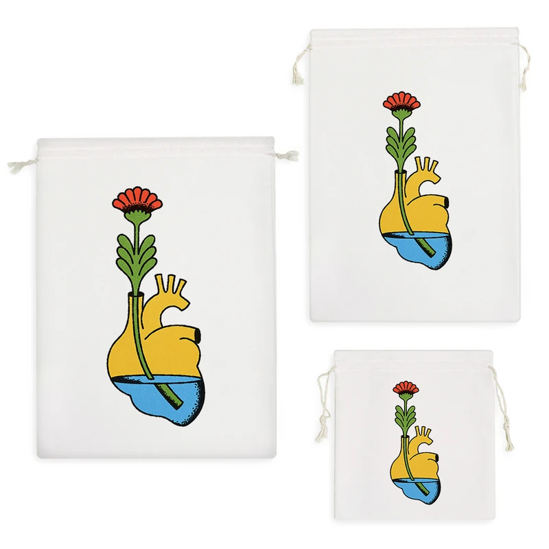 نظم دهنده خندالو مدل قلب و گل کد 5834 مجموعه 3 عددی