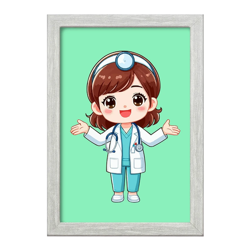 تابلو خندالو طرح پزشک و پرستار کودکانه کد 36497