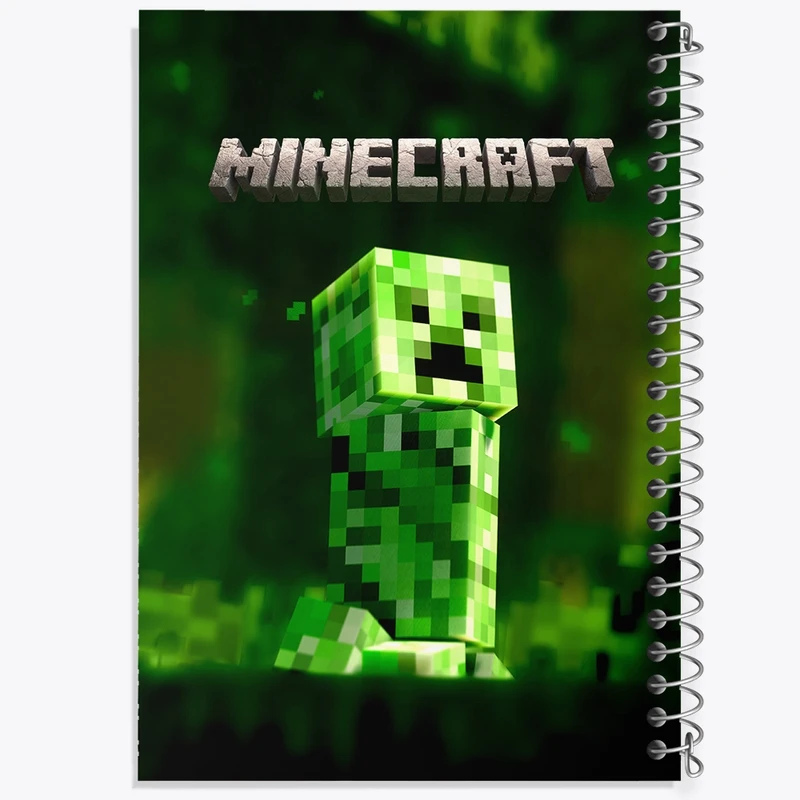 دفتر طراحی 50 برگ خندالو طرح ماینکرافت (Minecraft) کد F14093