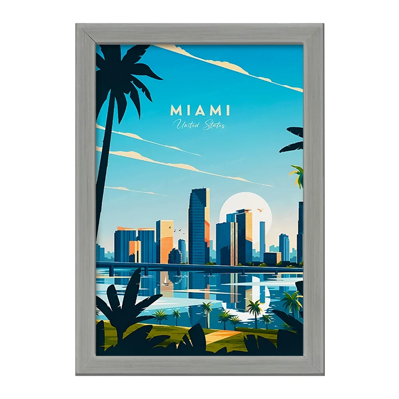 تابلو خندالو طرح میامی (Miami) کد F6330