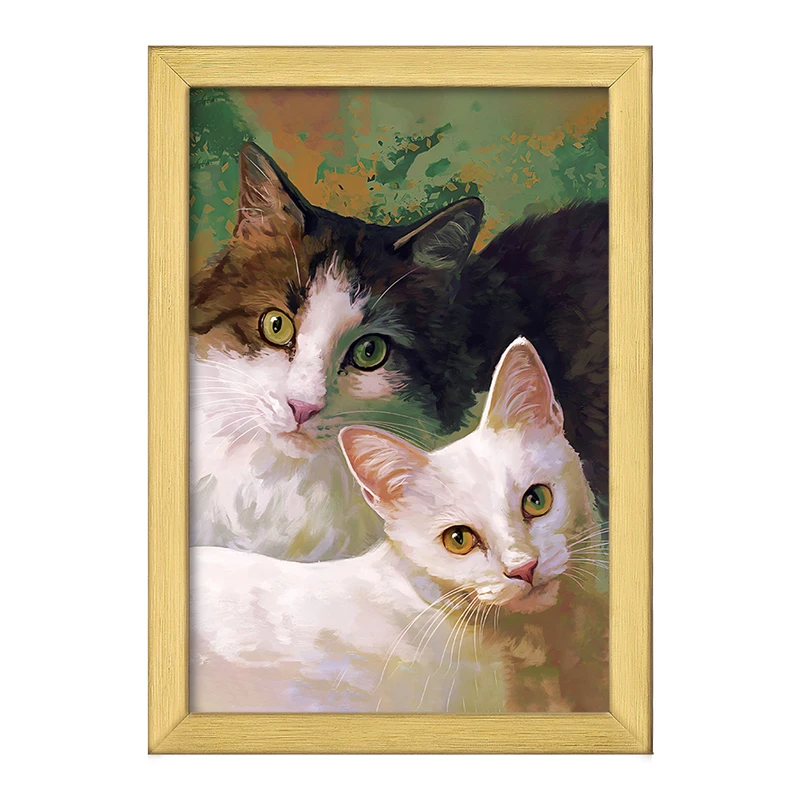 تابلو خندالو طرح گربه ها کد F9329