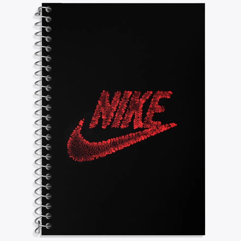 دفتر زبان 50 برگ خندالو مدل سه خط طرح نایک (Nike) کد N7556