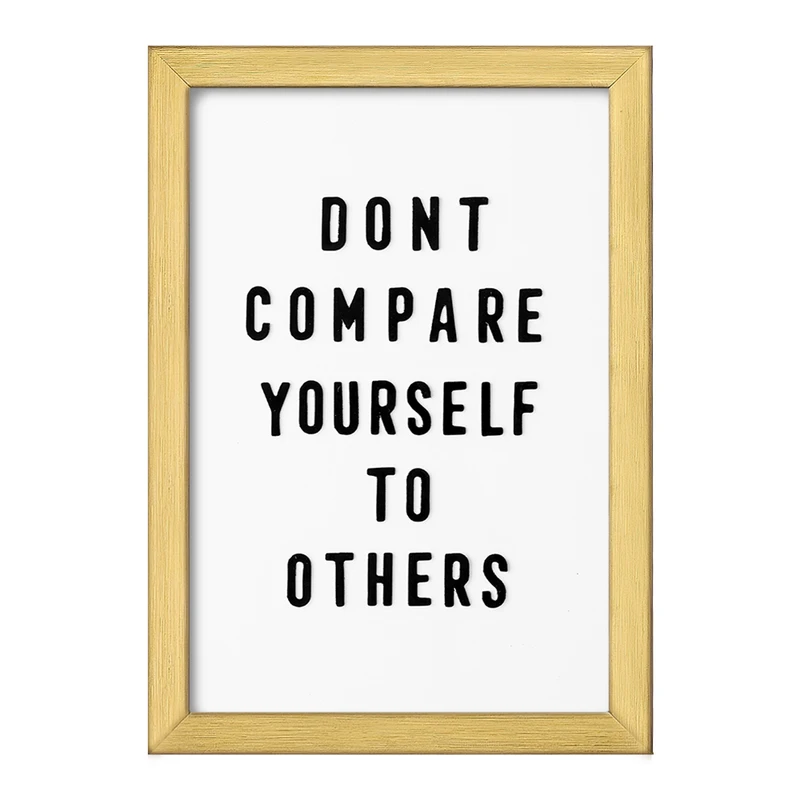 تابلو خندالو طرح Don’t Compare Yourself To Others کد F1938