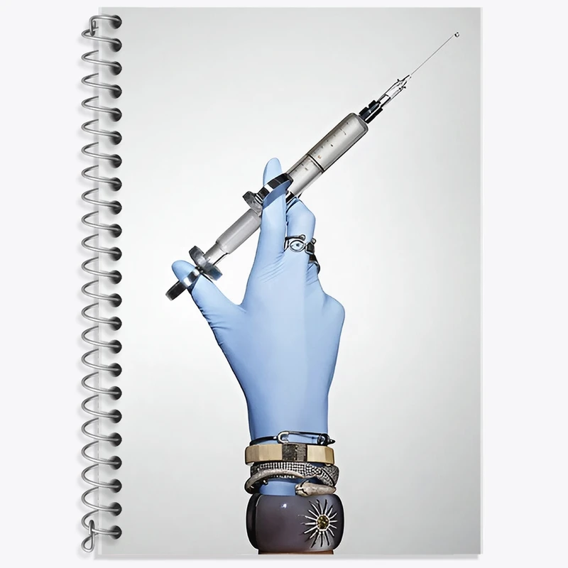 دفتر زبان 50 برگ خندالو مدل سه خط طرح بوتاکس  کد F10270