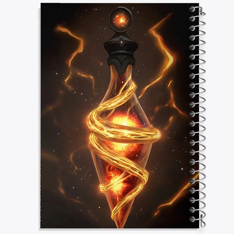 دفتر نقاشی 50 برگ خندالو طرح معجون آتشین در بطری شیشه ای کد F10772