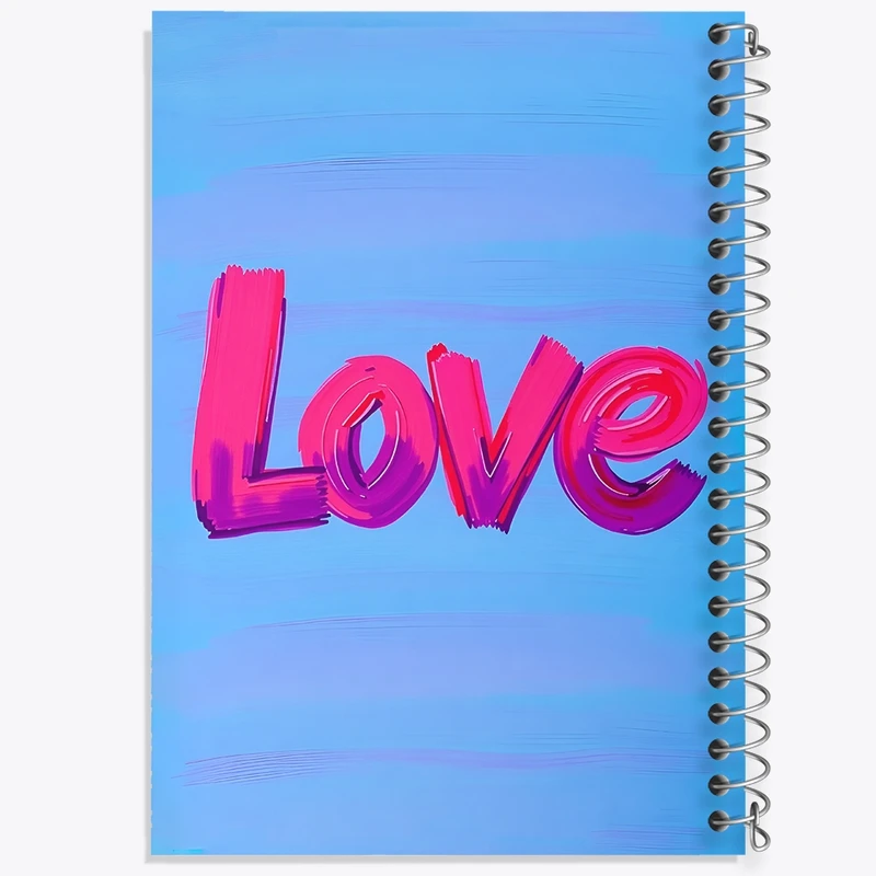 دفتر ژورنال نویسی 50 برگ خندالو مدل نقطه ای طرح Love کد F10804