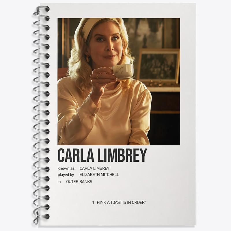 دفتر زبان 50 برگ خندالو مدل سه خط طرح Carla Limbrey کد F12932