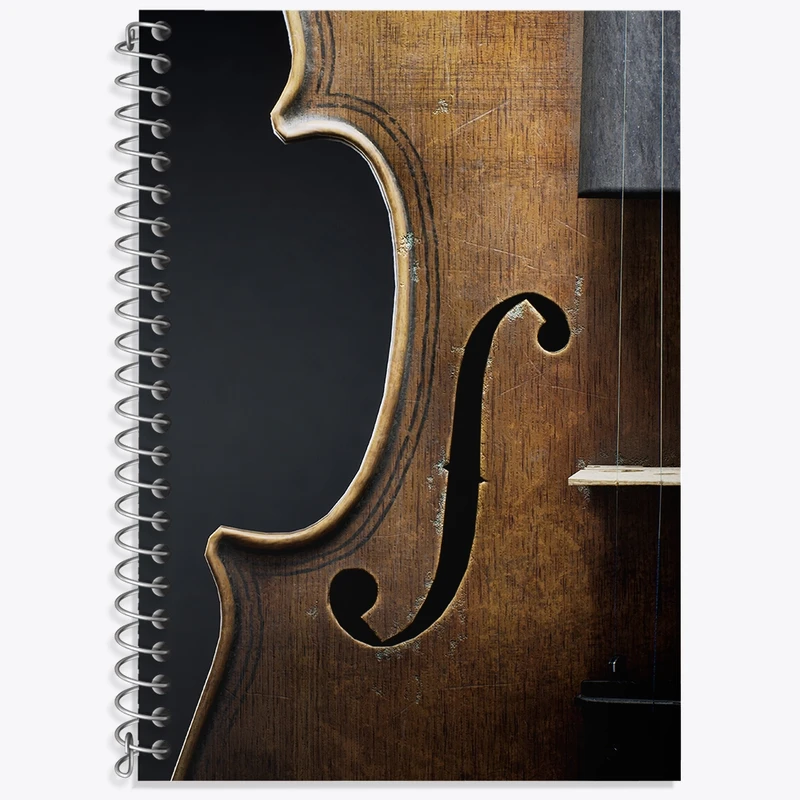 دفتر لغت 50 برگ خندالو طرح ویولن (Violin) کد N8060