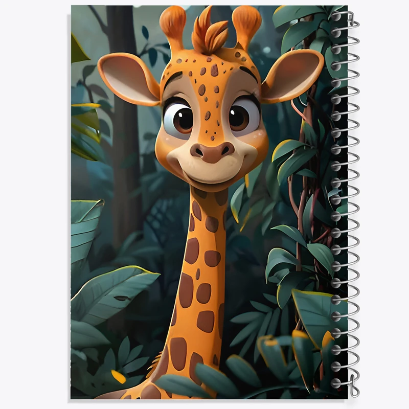 دفتر نقاشی 50 برگ خندالو طرح زرافه کیوت کد F8530