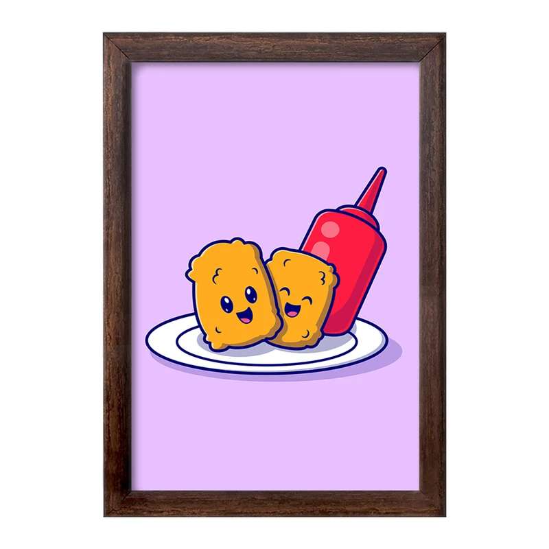 تابلو خندالو طرح فست فود  کد 29470