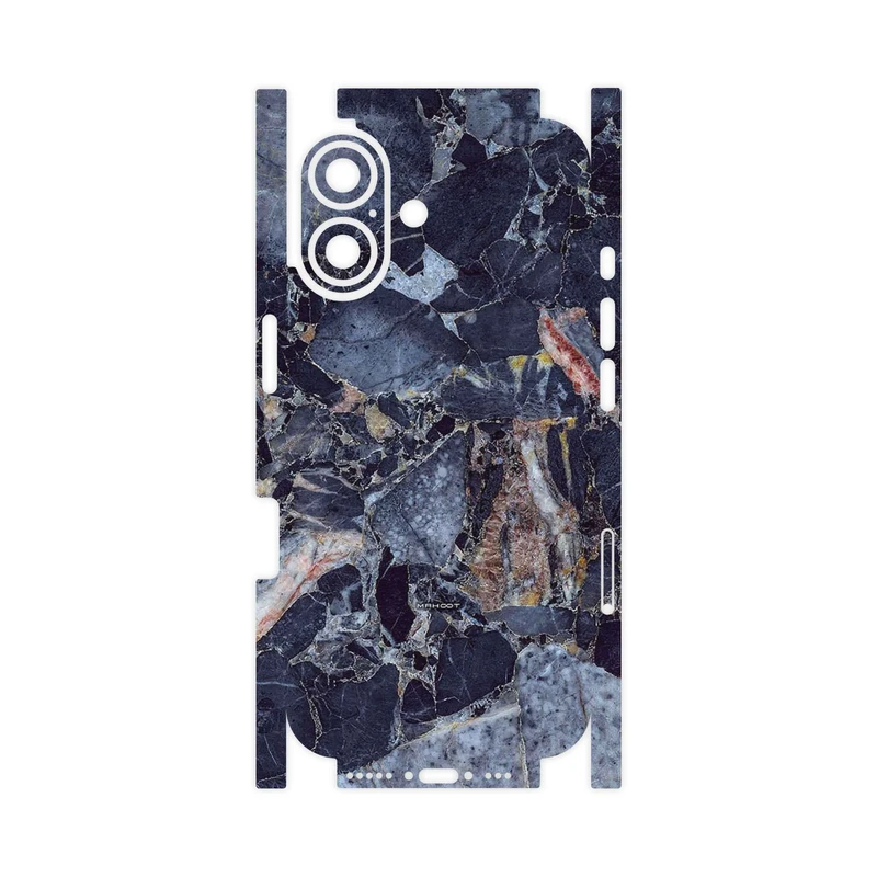 برچسب پوششی ماهوت مدل Broken black marble-FullSkin مناسب برای گوشی موبایل اپل iPhone 17