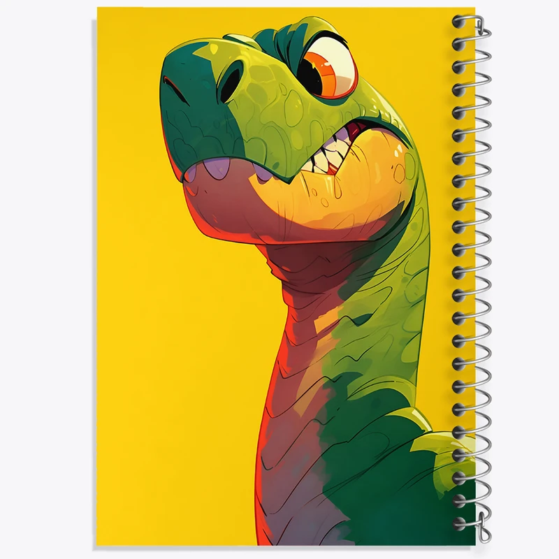 دفتر مشق 50 برگ خندالو طرح دایناسور کد F8539