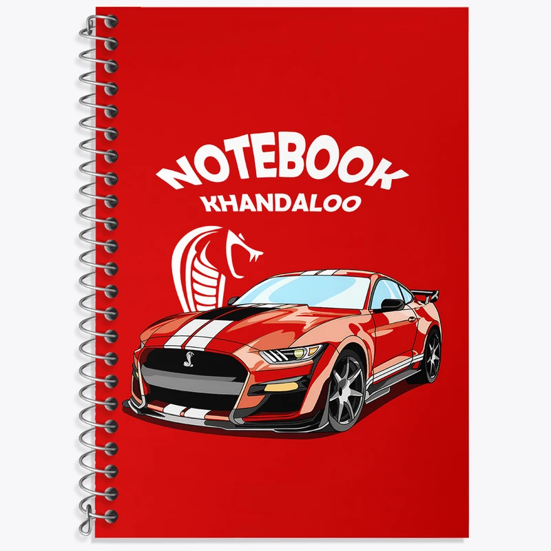 دفتر نت موسیقی 50 برگ خندالو طرح ماشین اسپرت (Ford Mustang Shelby GT500) کد N7532