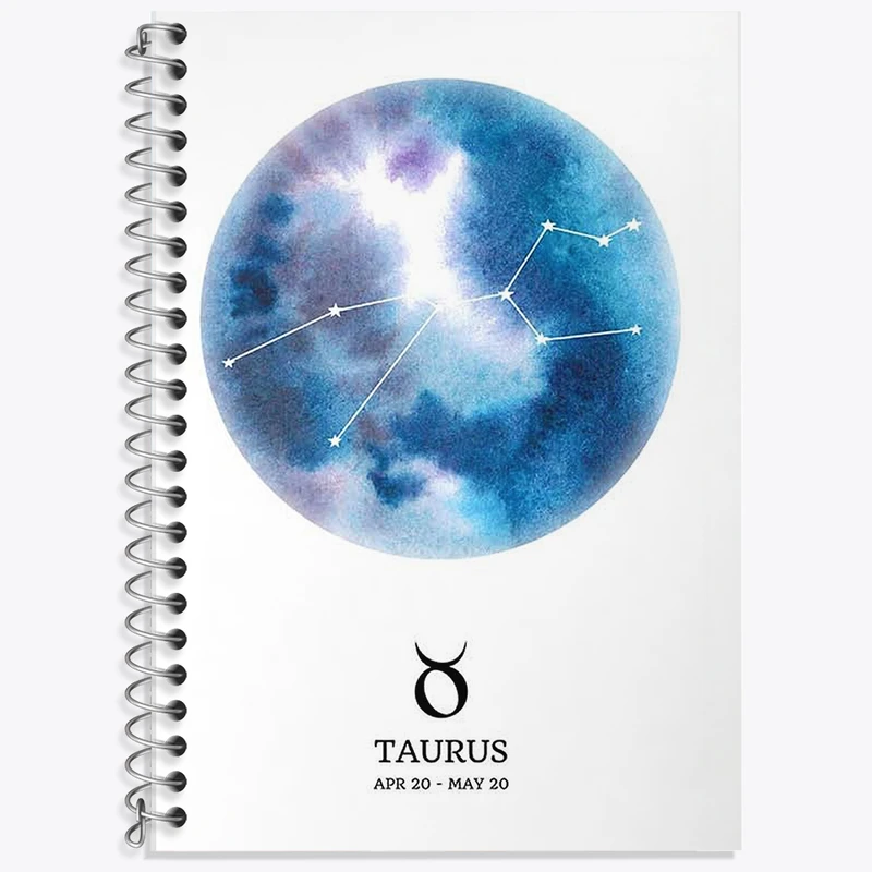 دفتر زبان دوخط 50 برگ خندالو طرح ماه تولد اردیبهشت کد F11397