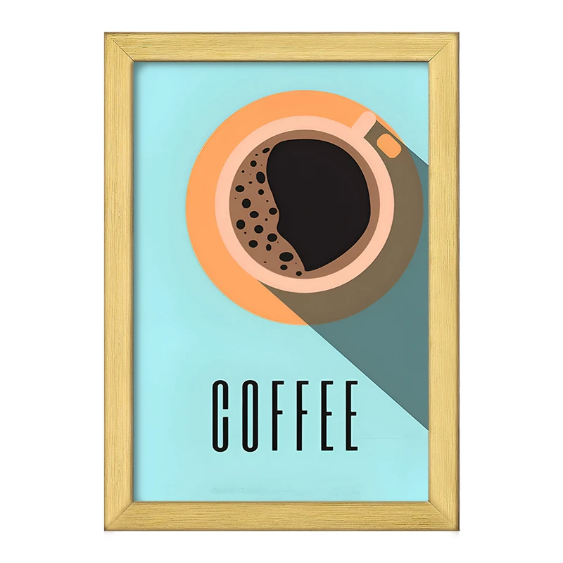 تابلو خندالو طرح قهوه (COFFEE) کد F10407