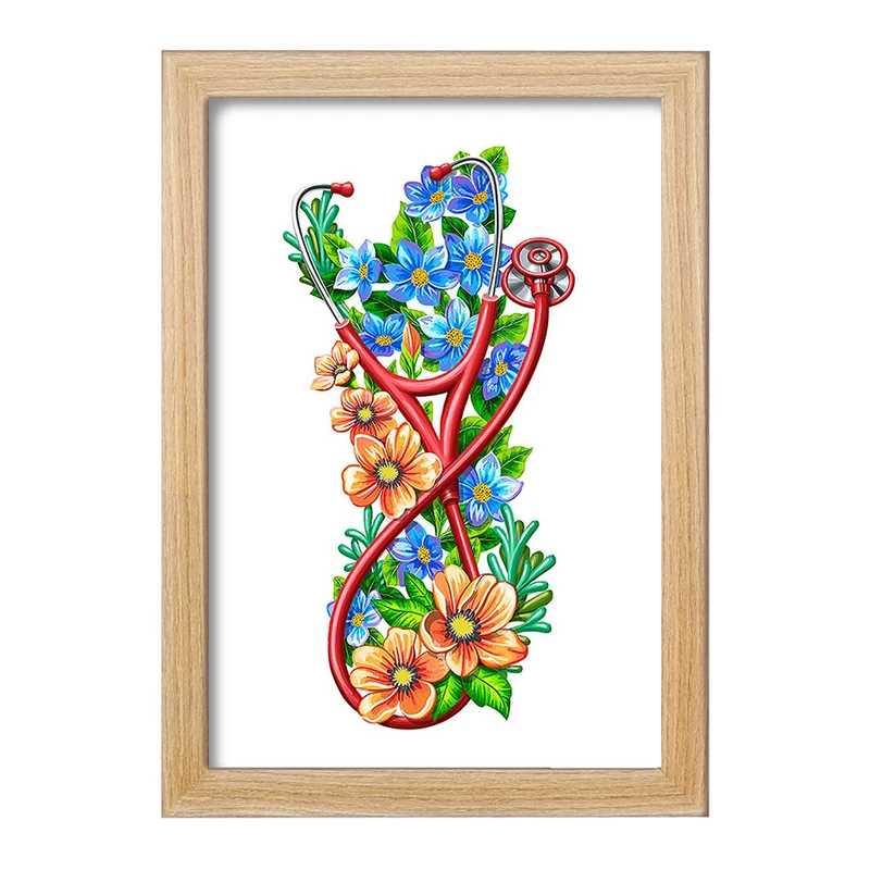 تابلو خندالو طرح گوشی پزشکی کد F14034