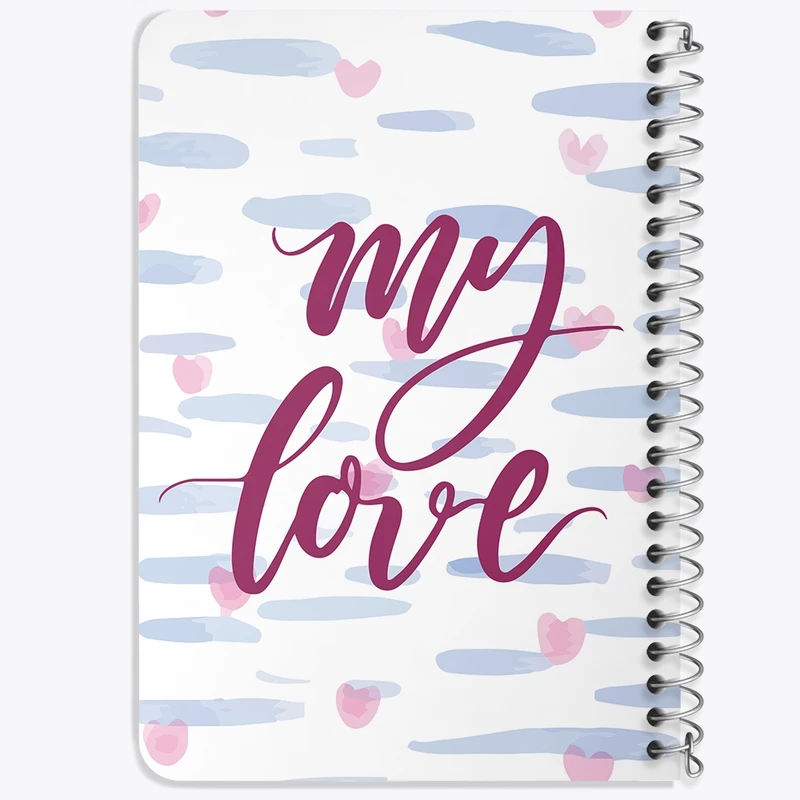 دفتر یادداشت 50 برگ خندالو طرح My Love کد F2319