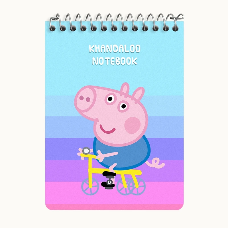 دفتر یادداشت 50 برگ خندالو طرح انیمیشن پپا پیگ (Peppa Pig) کد N9237