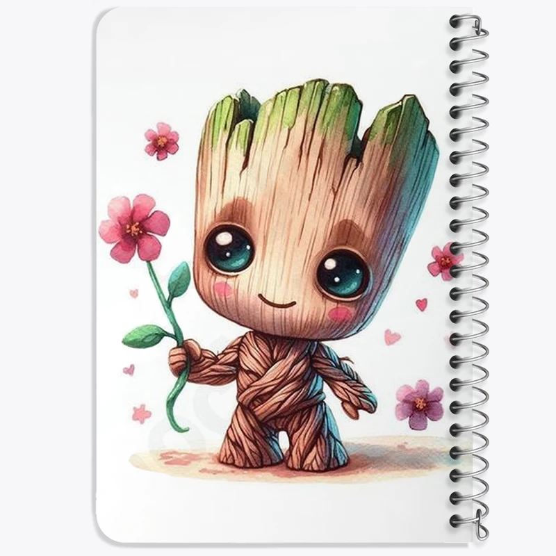 دفتر یادداشت 50 برگ خندالو طرح گروت (Groot) کد N1850