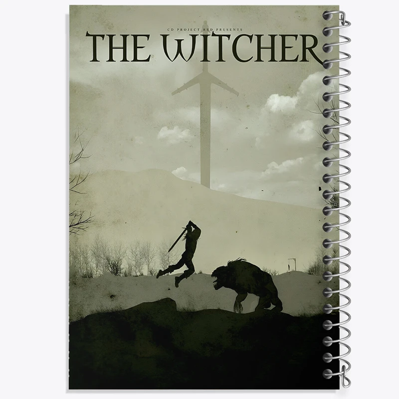 دفتر مشق 100 برگ خندالو طرح ویچر (The Witcher) کد F13610