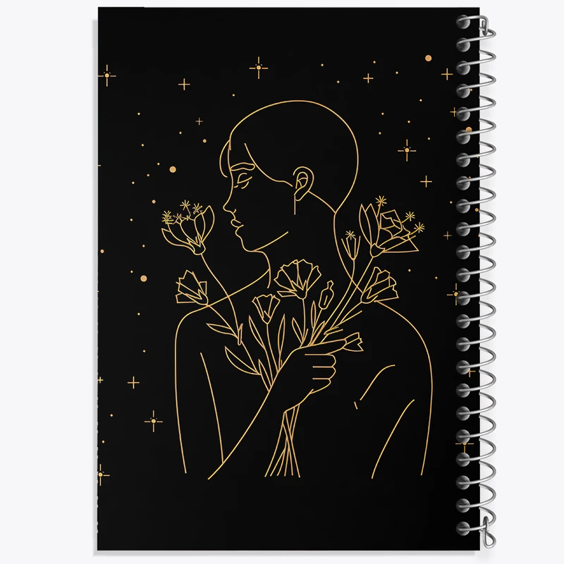 دفتر مشق 100 برگ خندالو طرح دخترانه مینیمال کد F3093