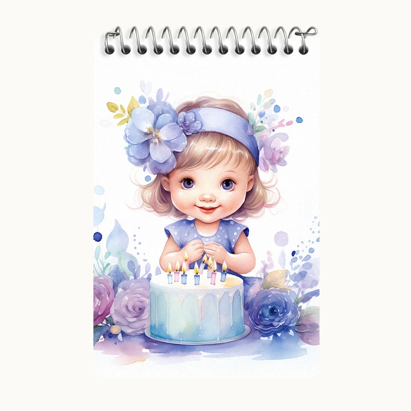 دفتر یادداشت 50 برگ خندالو طرح دخترانه کد F2920