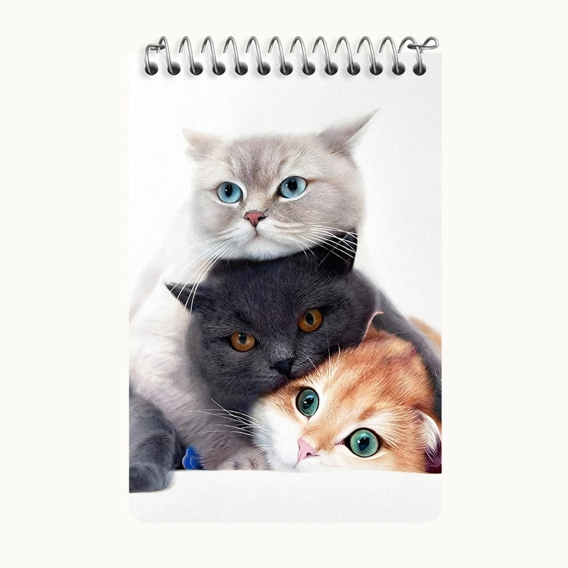 دفتر یادداشت 50 برگ خندالو طرح گربه های بامزه کد F10728