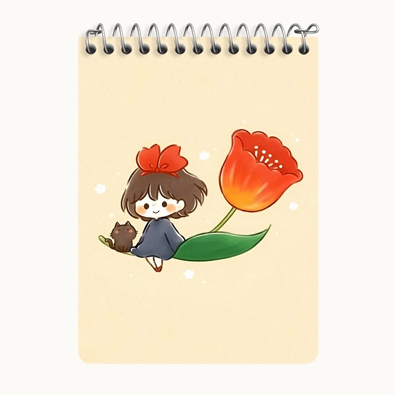 دفتر یادداشت 50 برگ خندالو طرح دخترانه کیوت کد N4142