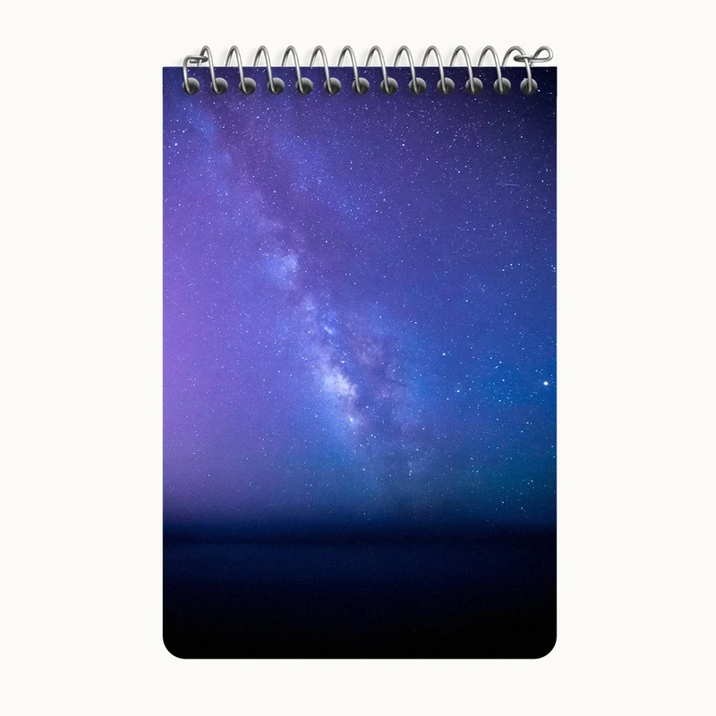 دفتر یادداشت 50 برگ خندالو طرح کهکشان (galaxy) کد F6038