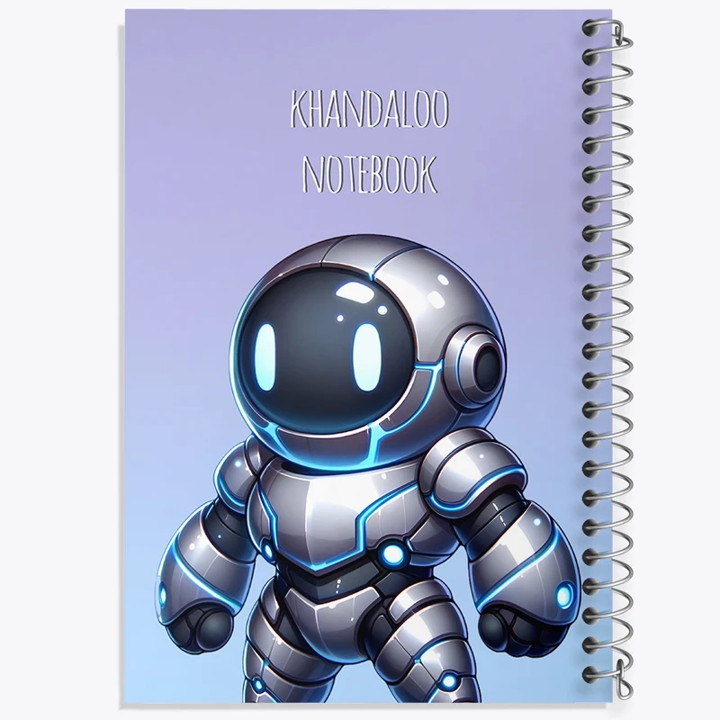 دفتر لیست خرید 50 برگ خندالو طرح ربات بامزه کد N8332