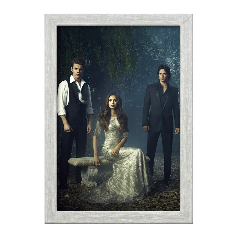 تابلو خندالو طرح استفان و الینا و دیمون خاطرات یک خون آشام The Vampire Diaries  کد 20266