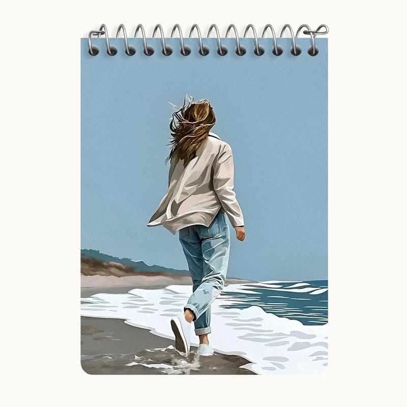 دفتر یادداشت 50 برگ خندالو طرح دخترانه کد N7398