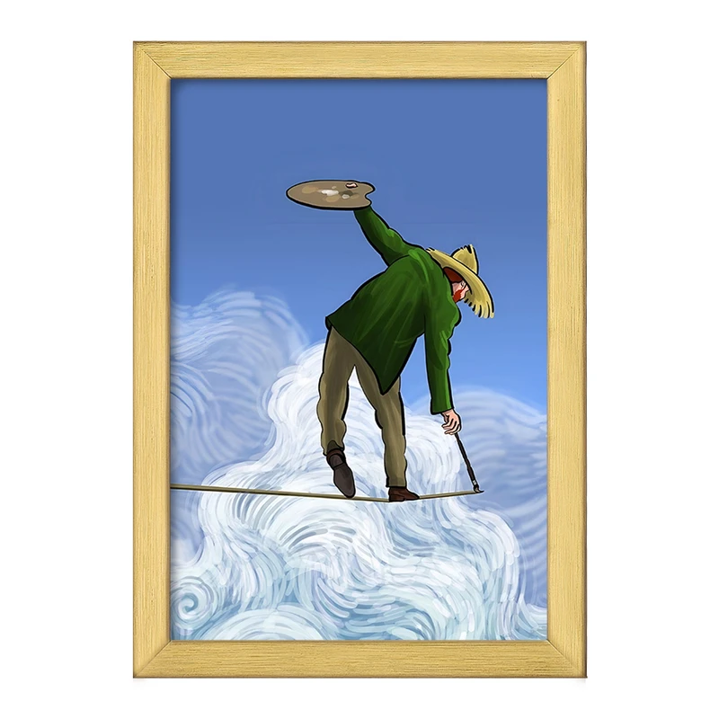 تابلو خندالو طرح ونسان ونگوگ کد F8810