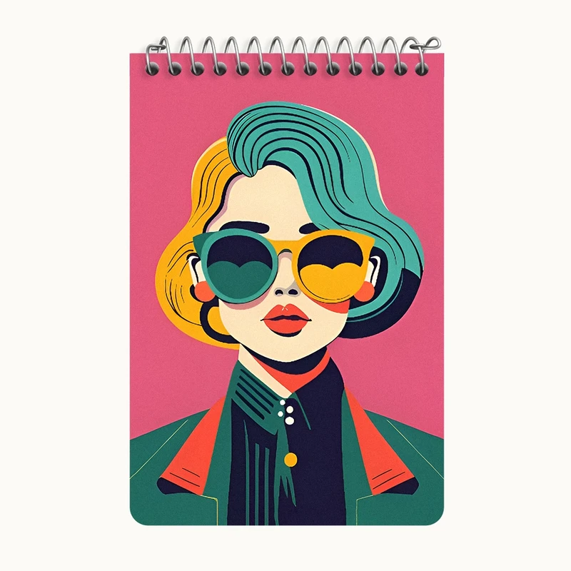 دفتر یادداشت 50 برگ خندالو طرح دخترانه کد F11673