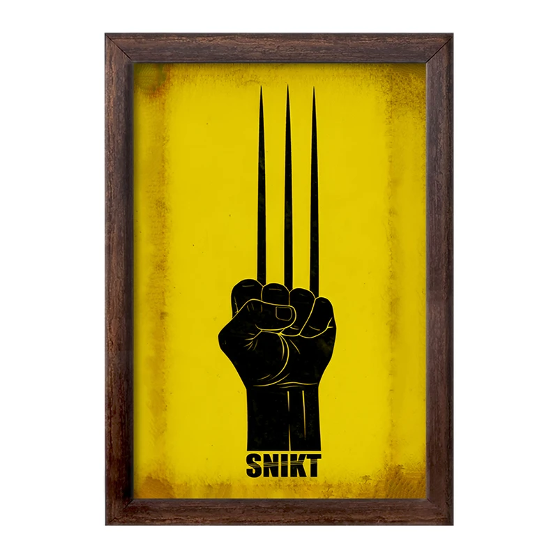 تابلو خندالو طرح Snikt کد F10343