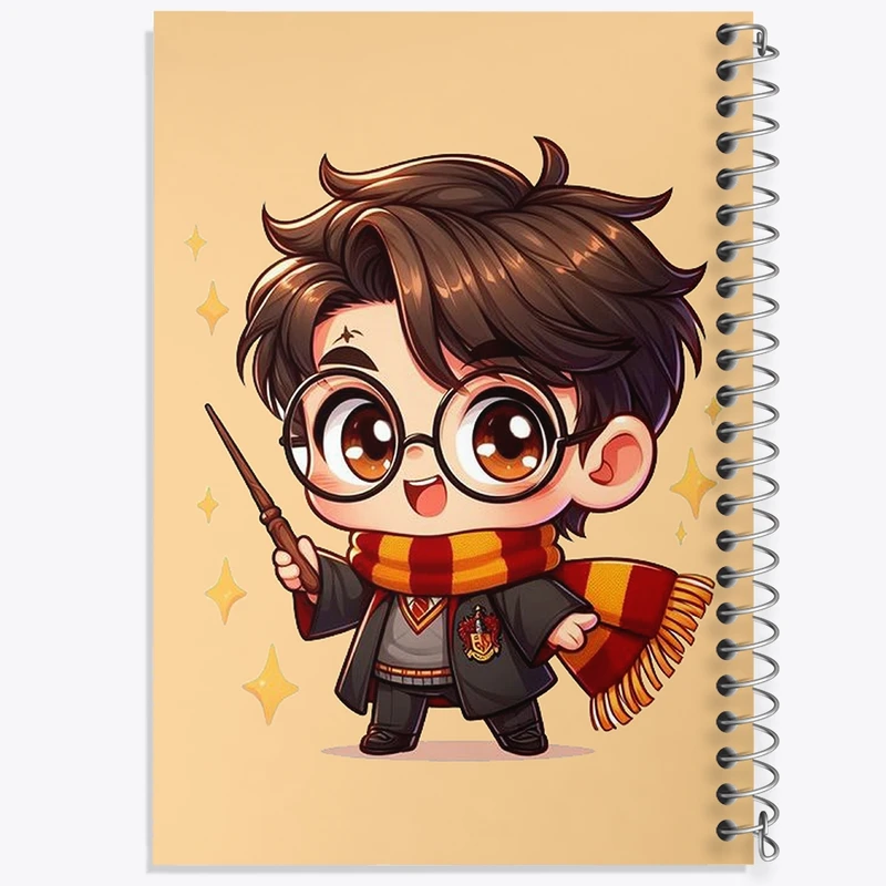 دفتر طراحی 50 برگ خندالو طرح هری پاتر (Harry Potter) کد N2170
