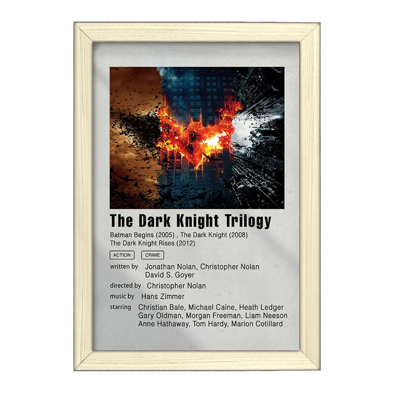 تابلو خندالو طرح شوالیه تاریکی (The Dark Knight Trilogy) کد F11308