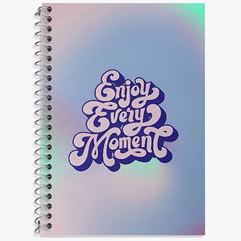 دفتر زبان 50 برگ خندالو طرح Enjoy Every Moment کد F3734