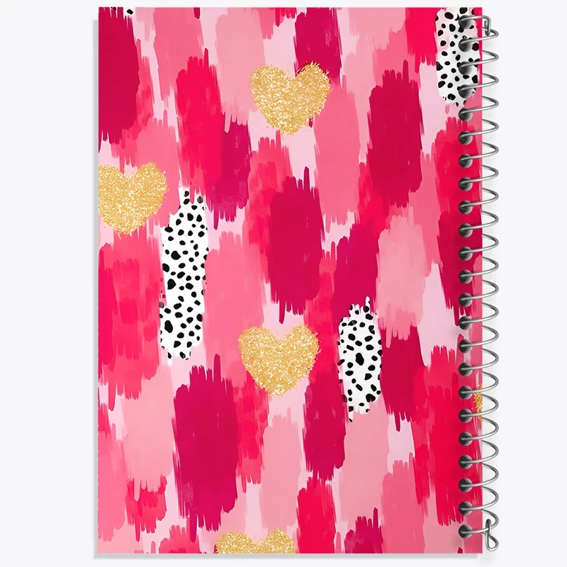 دفتر طراحی 50 برگ خندالو طرح پترن فانتزی رنگی کد N6652