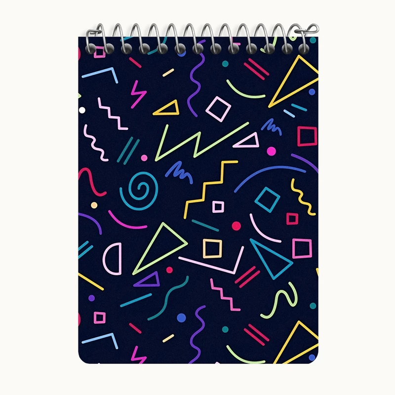 دفتر یادداشت 50 برگ خندالو طرح پترن فانتزی کد N6787