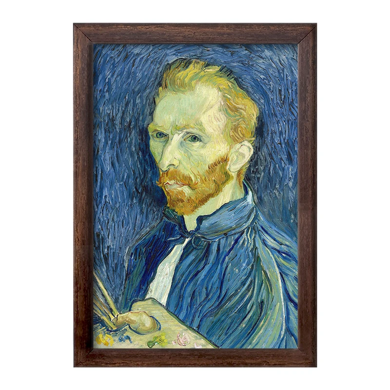 تابلو خندالو طرح سلف پرتره ونسان ونگوگ کد F12422