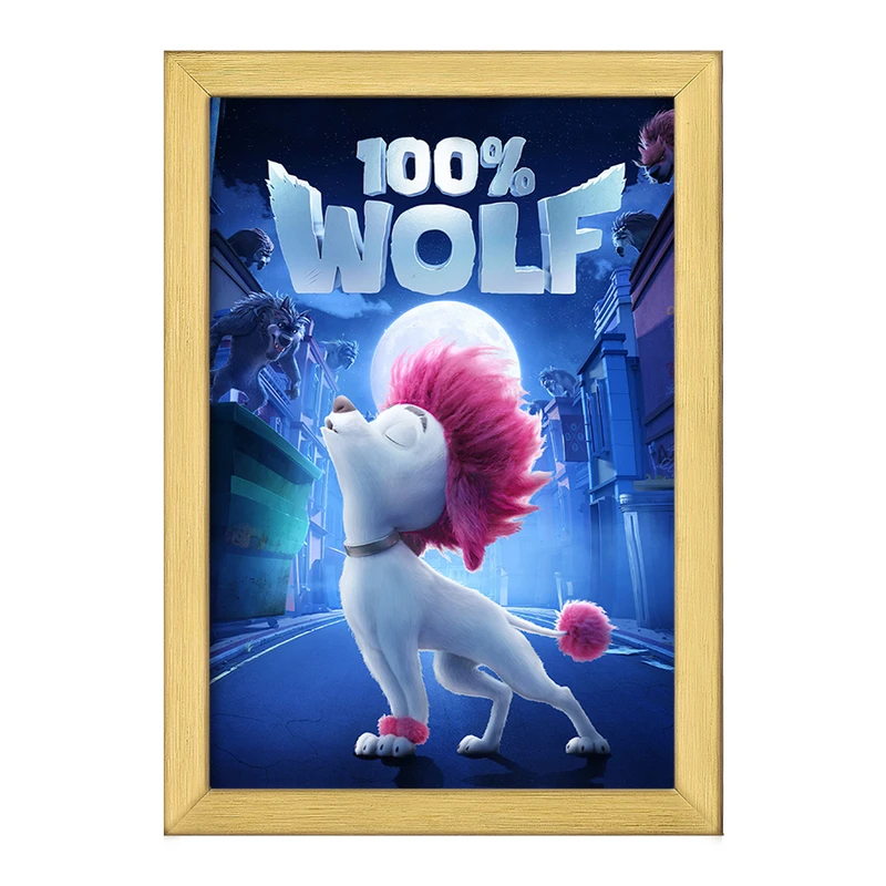 تابلو خندالو طرح صد درصد گرگ Wolf 100%  کد 4807