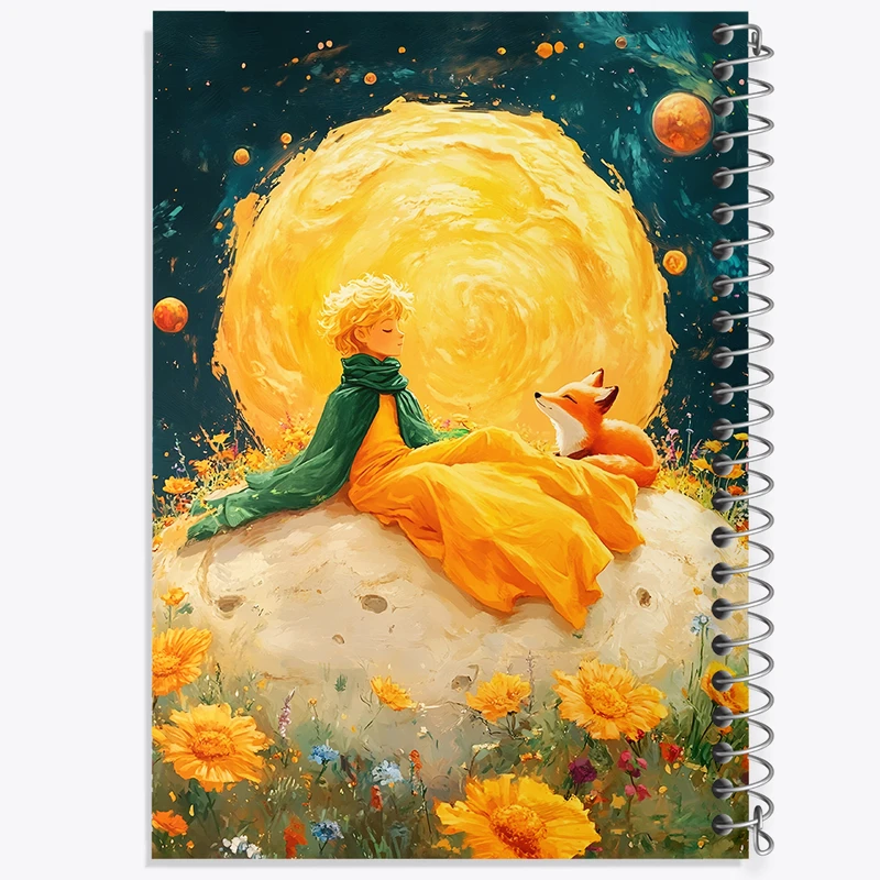 دفتر مشق 100 برگ خندالو طرح شازده کوچولو کد F8881