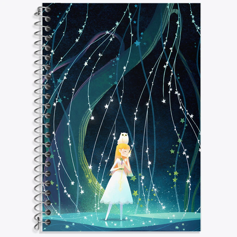 دفتر زبان دوخط 50 برگ خندالو طرح دخترانه کد F9226