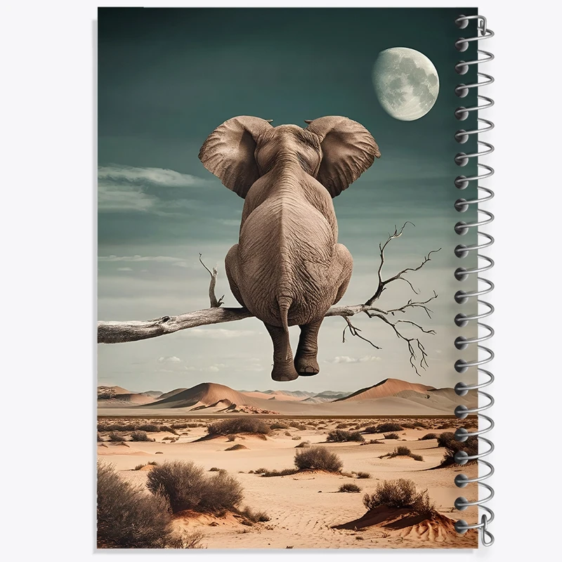 دفتر لیست خرید 50 برگ خندالو طرح فیل کد F8873