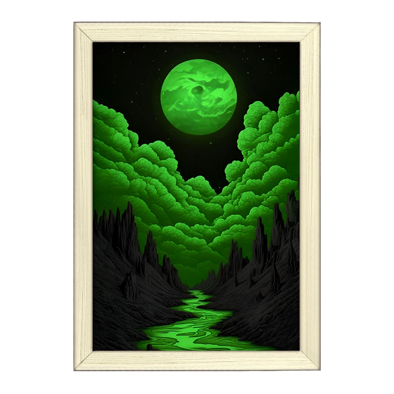 تابلو خندالو طرح ماه (Moon) کد F11612