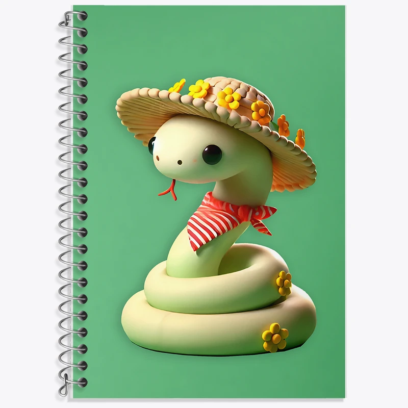 دفتر نت موسیقی 50 برگ خندالو طرح مار بامزه کد F9307