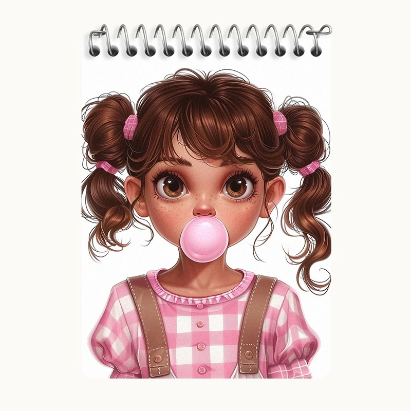 دفتر یادداشت 50 برگ خندالو طرح دخترانه کد N1678