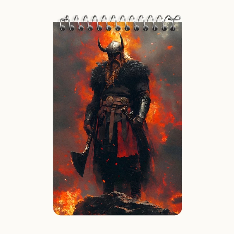 دفتر یادداشت 50 برگ خندالو طرح وایکینگ کد F6618